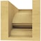 Ekena Millwork 5"W x 10"D x 5"H Wide Diane Rough Cedar Woodgrain TimberThane Corbel, Primed Tan CORUR05X10X05DIARCPR - alternate 4